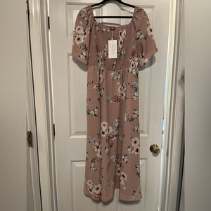 BloomChic Floral Dress in Pink